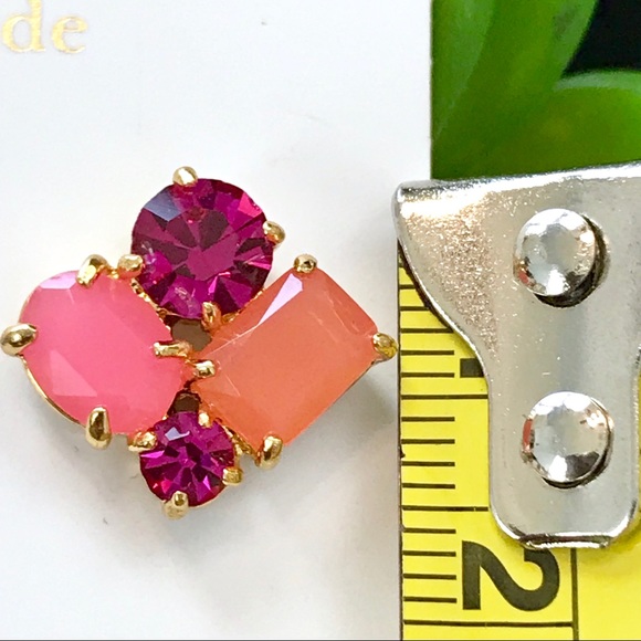 Kate Spade Multicolor/Gold Cluster Stud Earrings - Picture 4 of 8